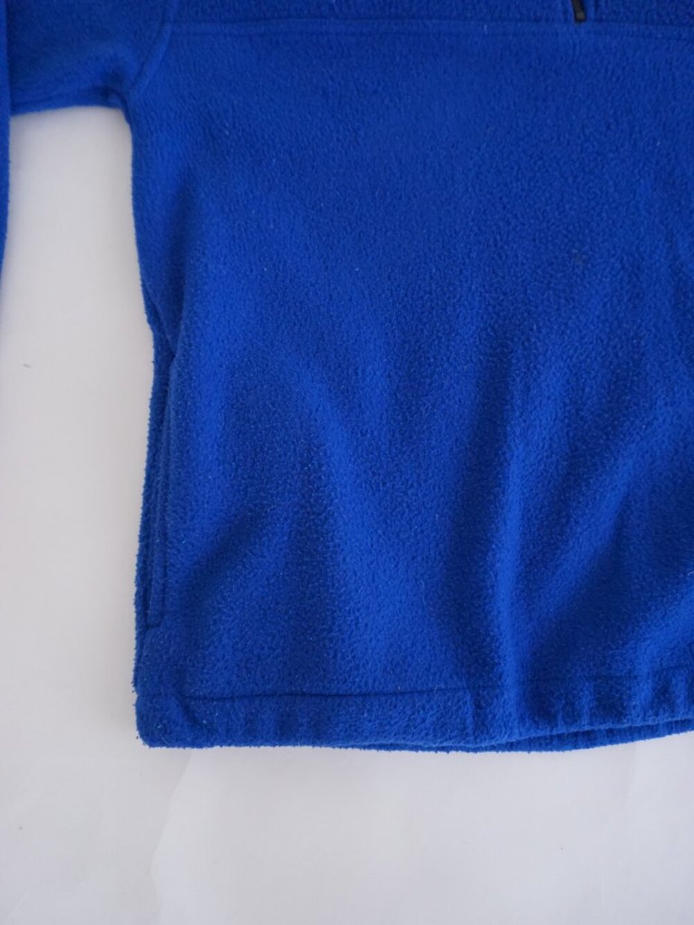 Vintage R&R Sport Blue Quarter Zip Fleece Mock Neck Outdoor Hiking Sweater Large - Picture 7 of 10